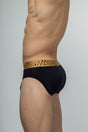 O MY GOD Padded Brief Black