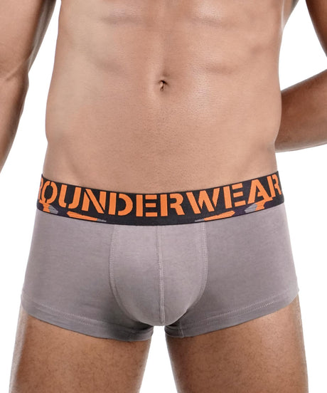 Army Cotton Hipster Trunk Gray