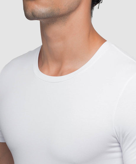 Cotton Compression Crew Neck T-Shirt
